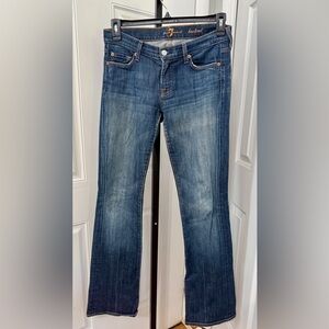 7 For All Mankind Blue Boot Cut Jeans